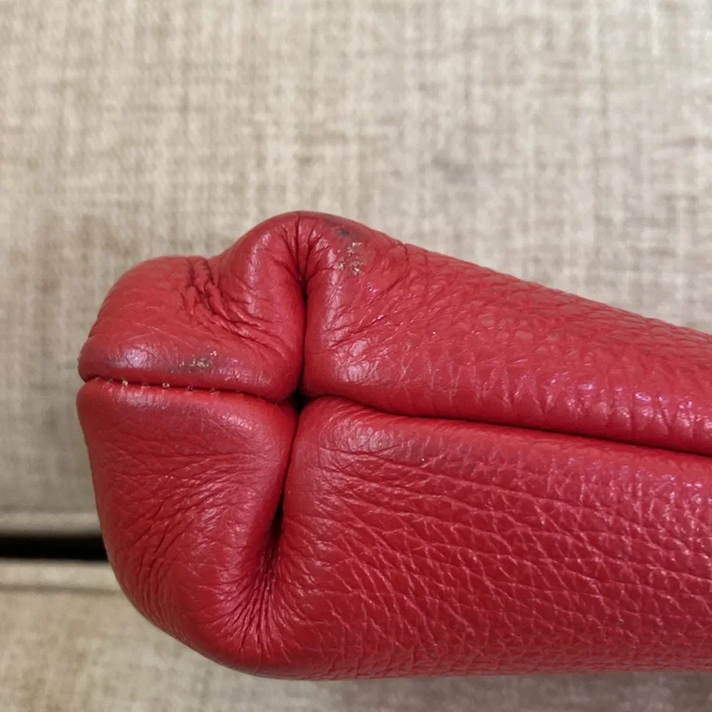 Vintage All Leather Clutch Purse - Picture 5 of 6